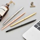 0.7mm Metal Luxury Gold Sivler Ballpoint Pens for Writing School Offic_1